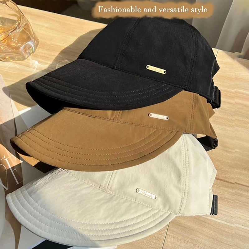 huablo ]UPF 50+Womens Sun Hat UV Protection Hiking Fishing Hats Wide Brim Hat Adjustable Ponytail Packable Sun Cap - Image 3